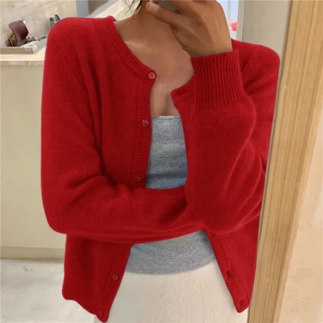 Fleur | Soft Round-Neck Cardigan