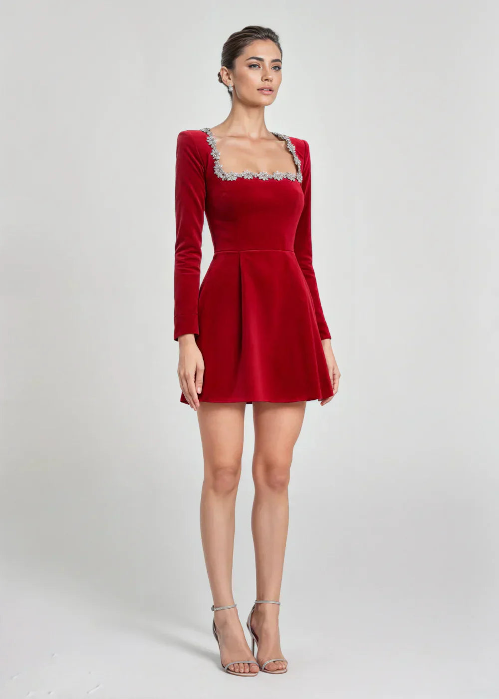 Lucinda | Elegant Velvet Mini Dress