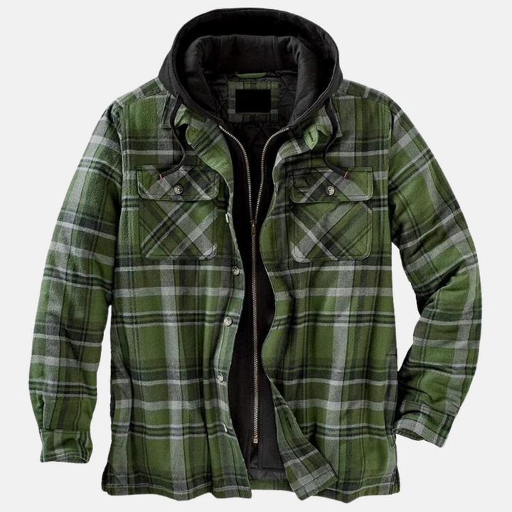 Roland | Rugged Checked Hooded Jacket