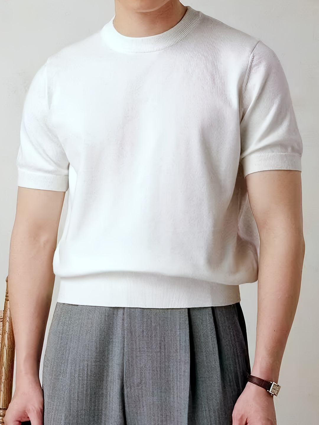 Rowland | Refined Short-Sleeve Knit Top