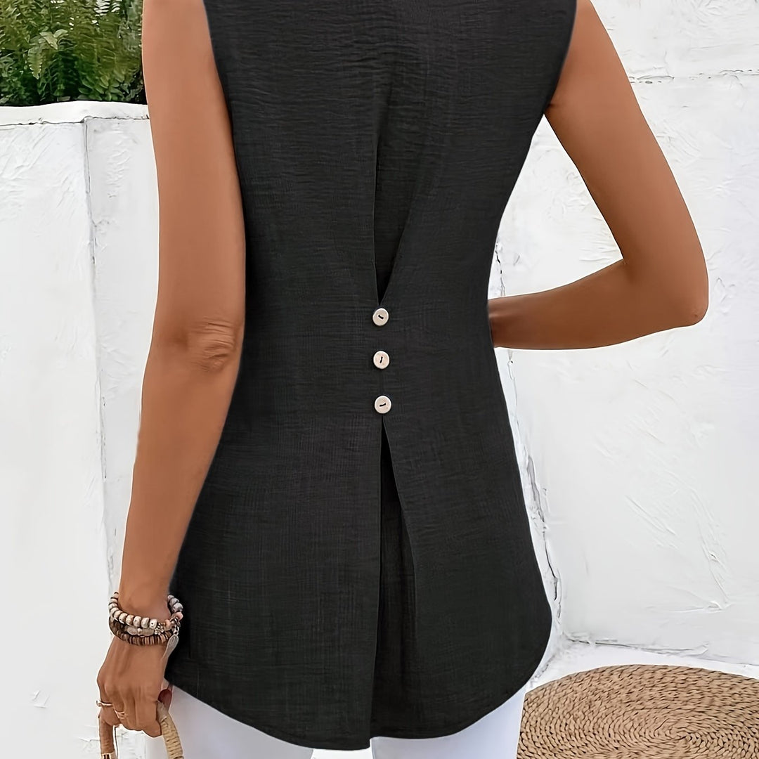 Tessa | Relaxed Sleeveless Blouse