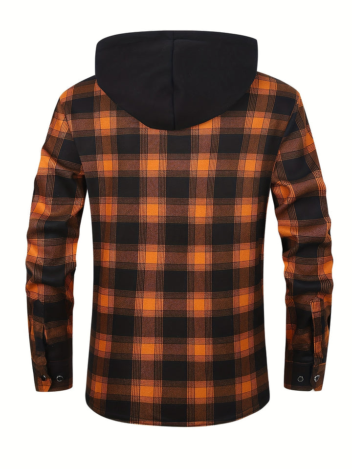 Rowan | Hooded Checked Shirt Jacket