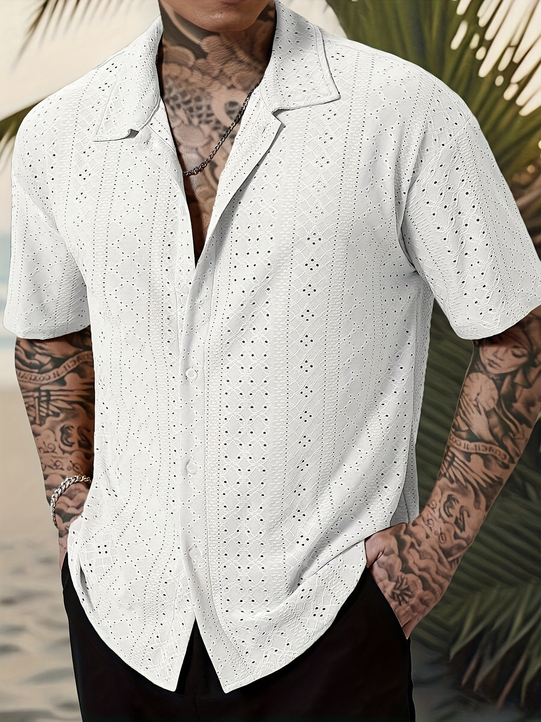Rhett | Textured Short-Sleeve Casual Shirt
