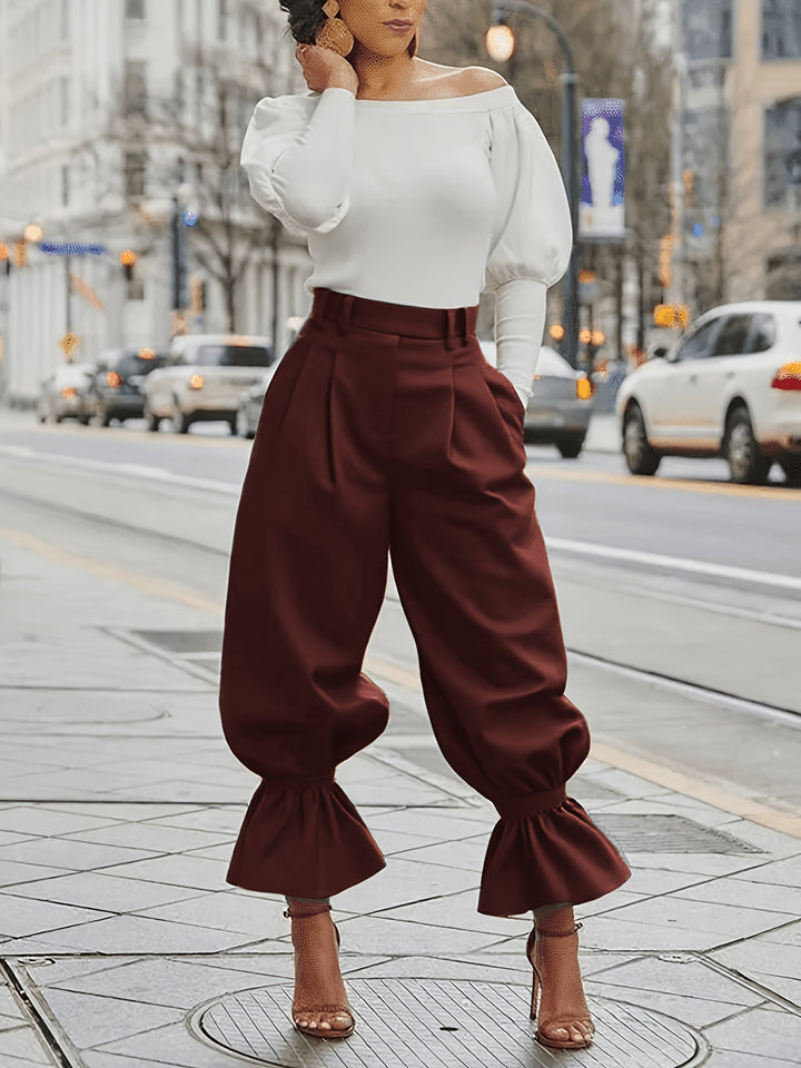 Iris | High-Waist Lantern Trousers