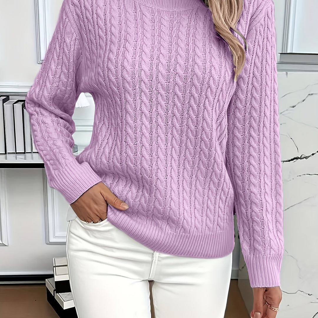 Lorelei | Cable-Knit Round Neck Sweater