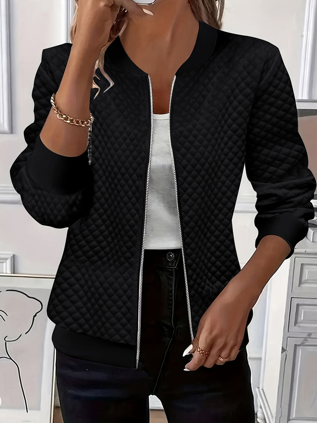 Susannah | Textured Quilted Jacket
