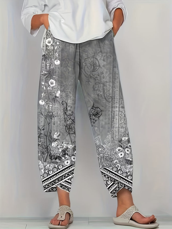 Amanda | Classic Vintage Floral Pants