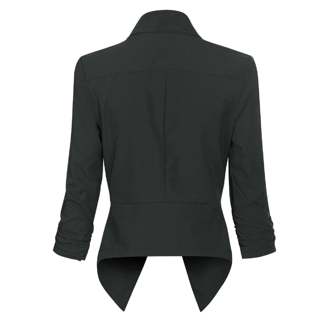 Beverly | Draped Open-Front Blazer