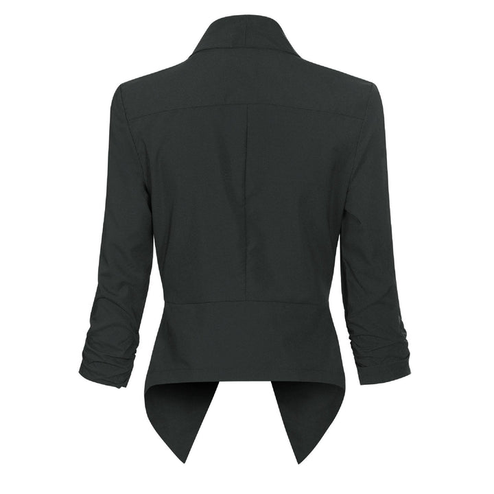 Beverly | Draped Open-Front Blazer
