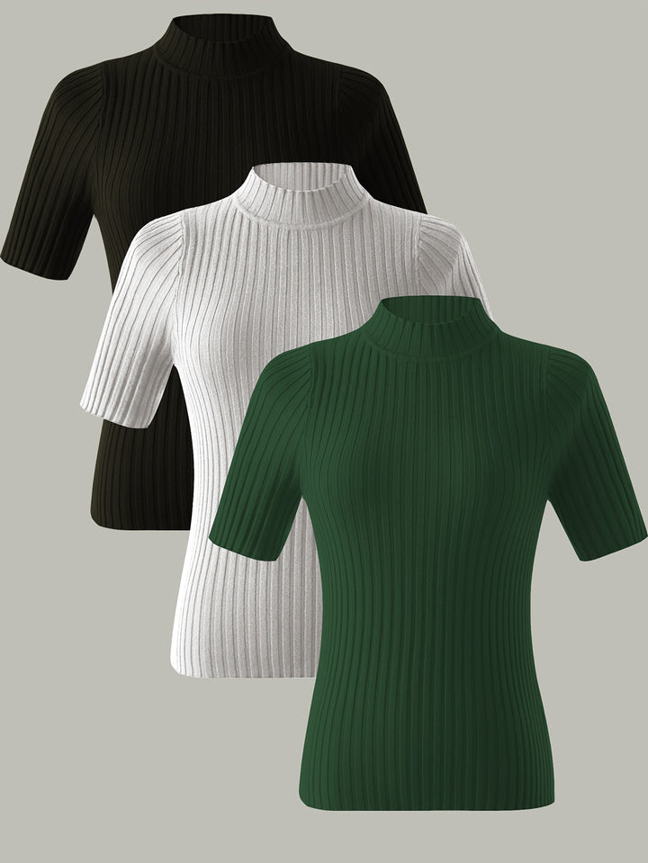 Whitney | Refined Mock-Neck Top