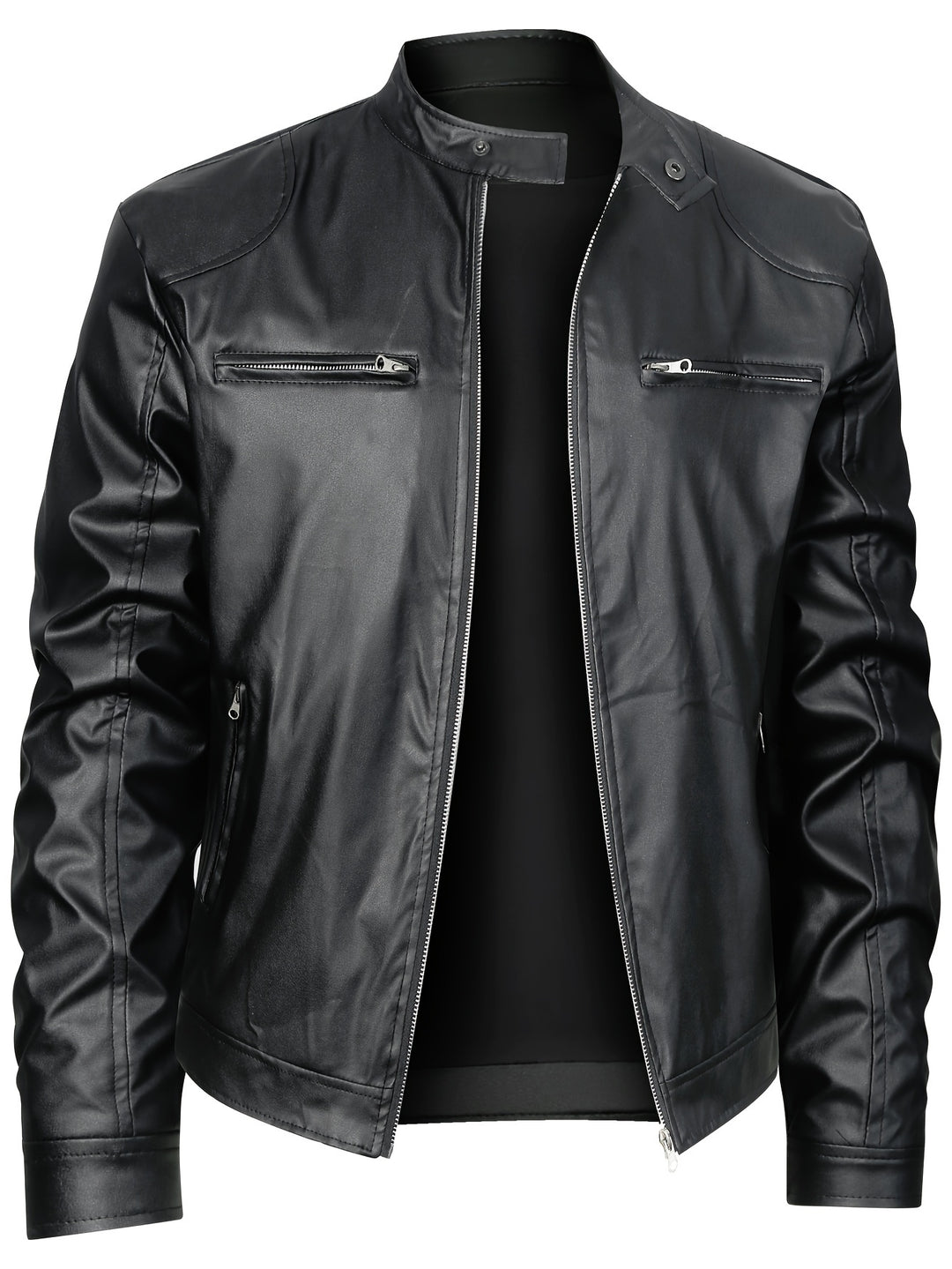 Wallace | Stand-Collar Moto Jacket