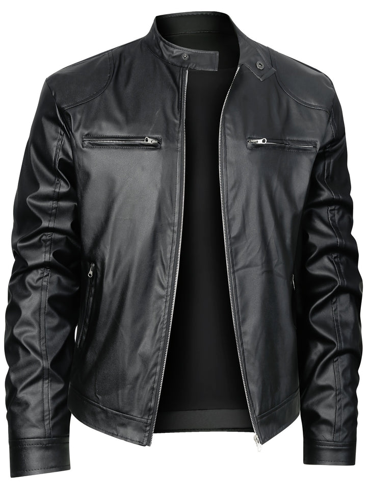 Wallace | Stand-Collar Moto Jacket
