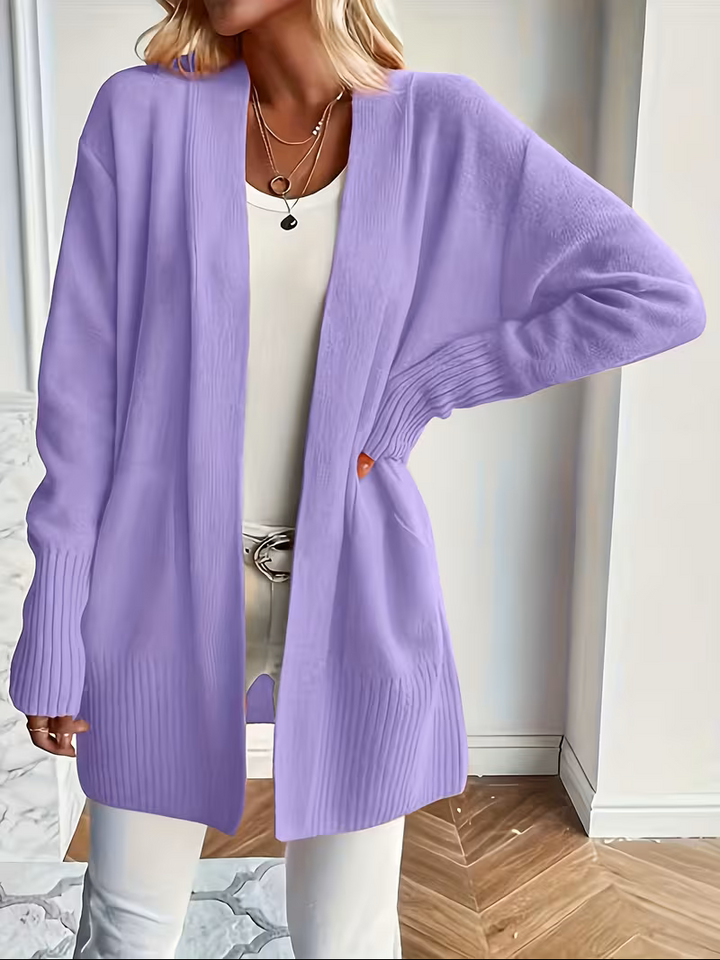 Sabine | Draped Open-Front Cardigan