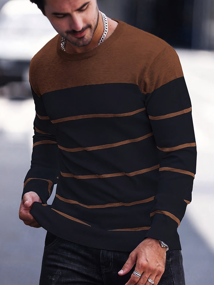 Rory | Colour-Block Striped Pullover