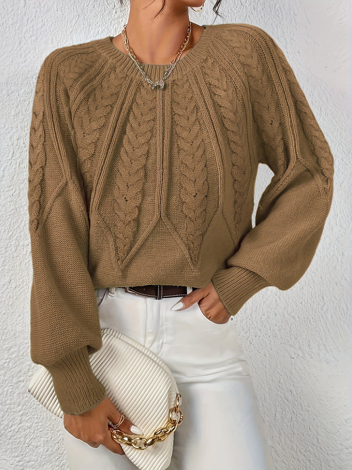 Astrid | Cable-Knit Round-Neck Sweater