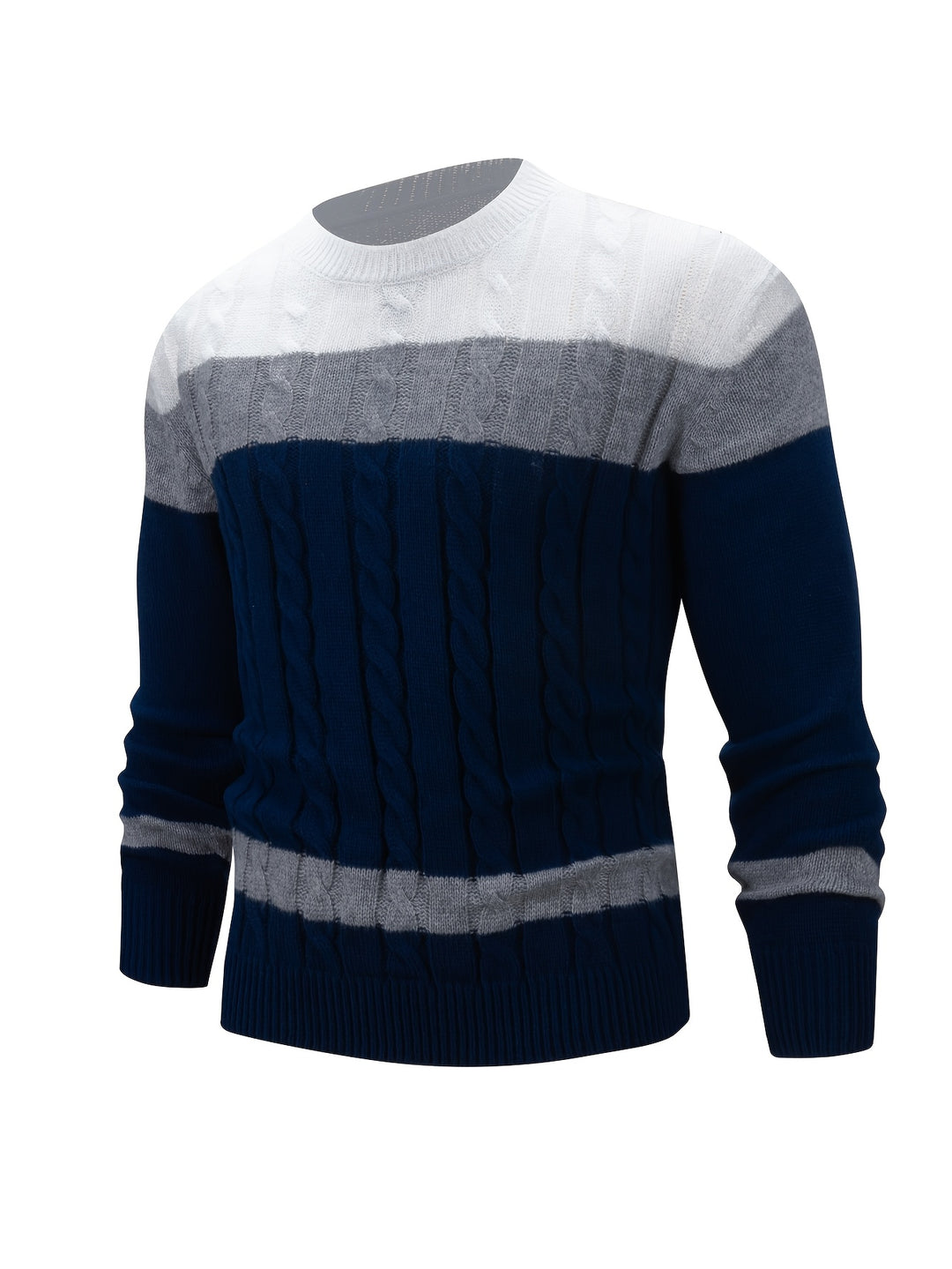 Nigel | Textured Cable-Knit Jumper