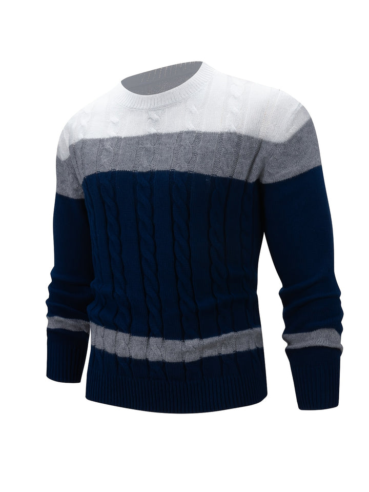 Nigel | Textured Cable-Knit Jumper