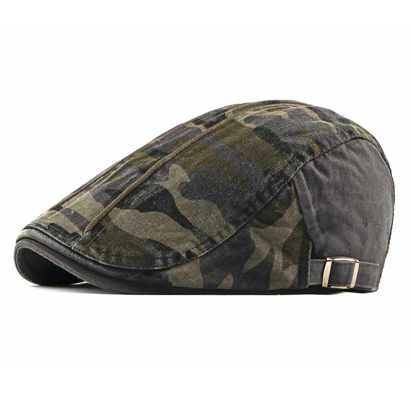 Vaughn | Vintage Camouflage Flat Cap