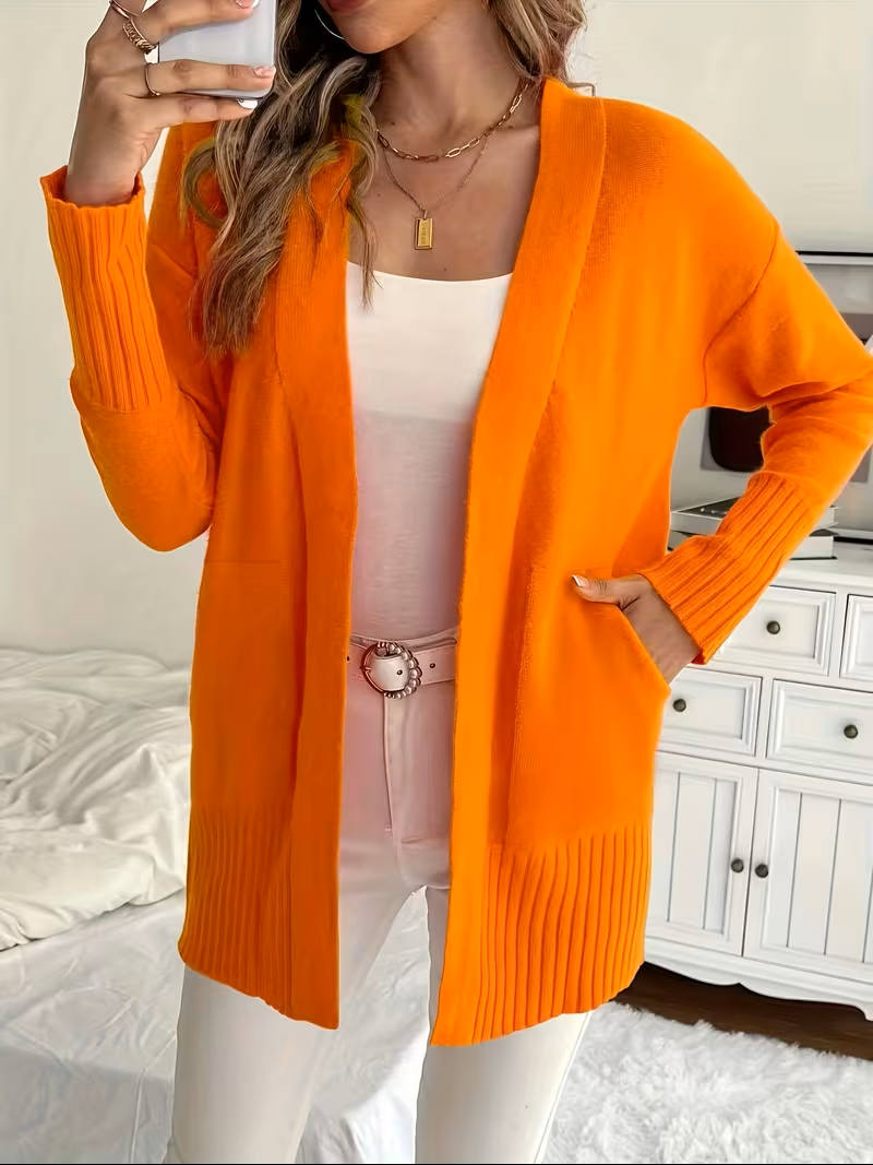 Sabine | Draped Open-Front Cardigan
