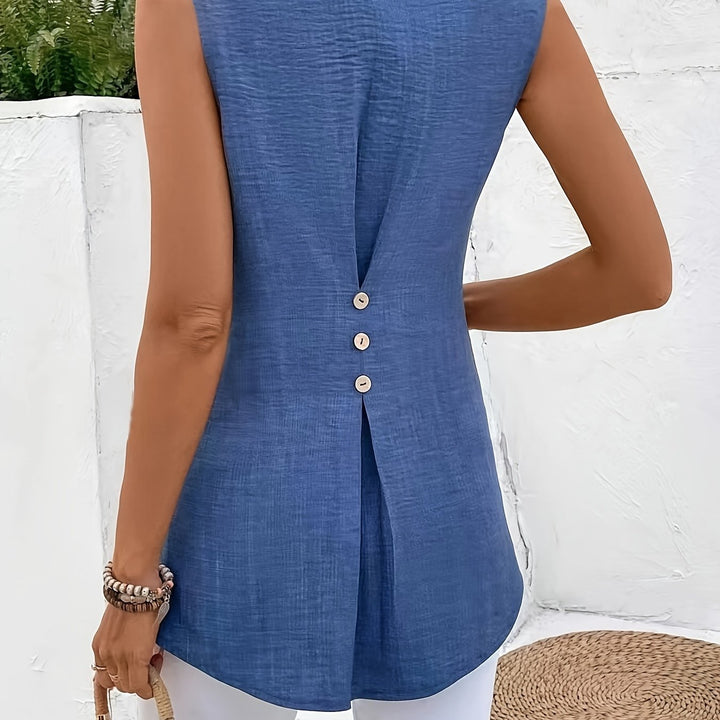 Tabitha | Sleeveless Tunic Blouse