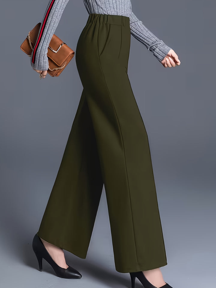Marlene | High-Waisted Straight-Leg Trousers