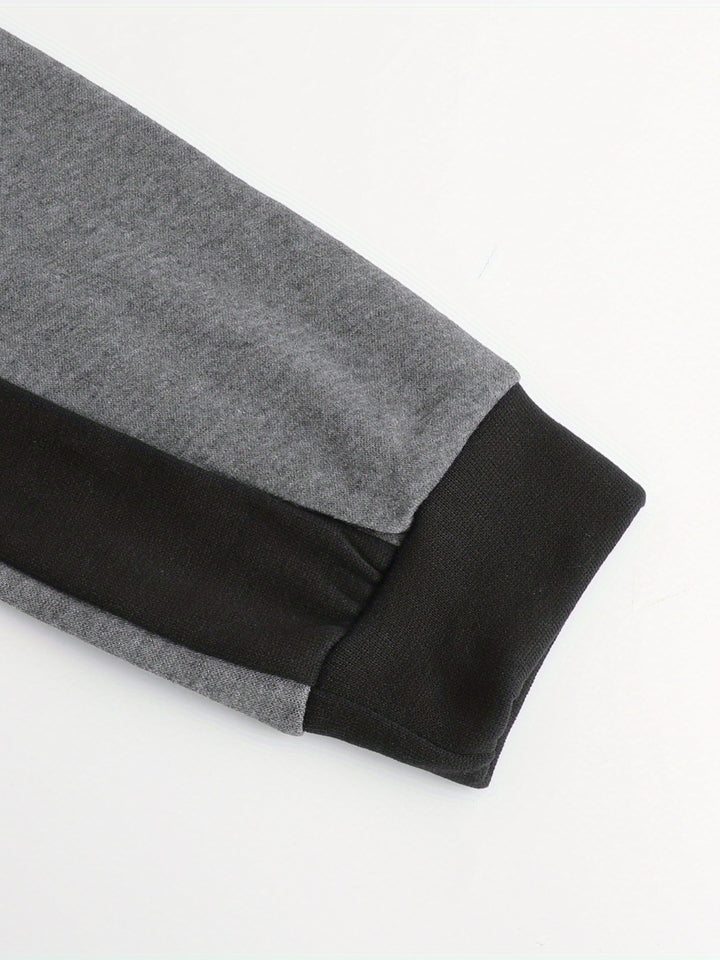 Xavier | Colour Block Zip-Up Hooded Jacket