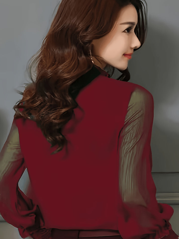 Rowena | Stand-Collar Blouse