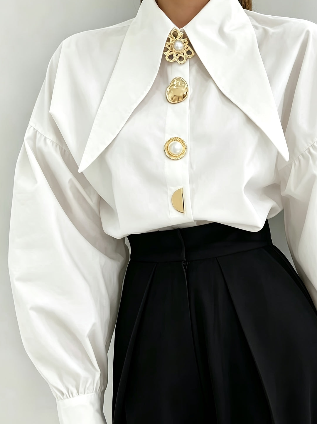 Vivienne | Statement Lapel Blouse