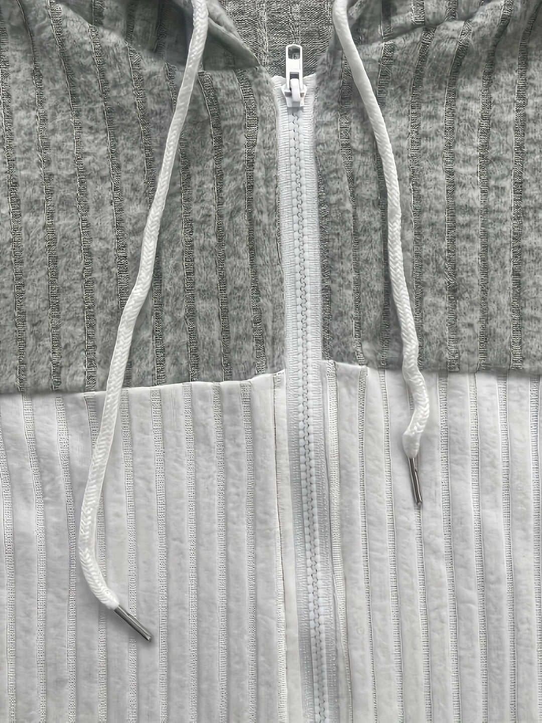 Tamara | Textured Hooded Zip Jacket