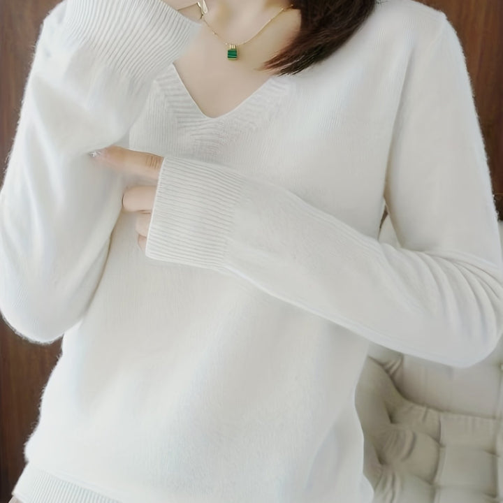 Deborah | Relaxed V-Neck Sweater