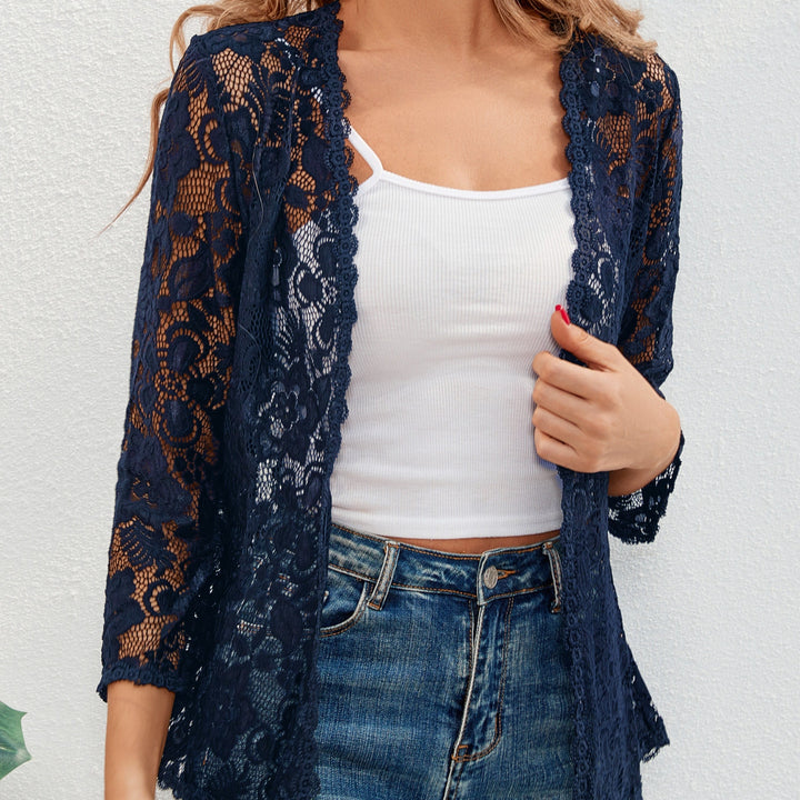Marlena | Floral Lace Open-Front Cardigan