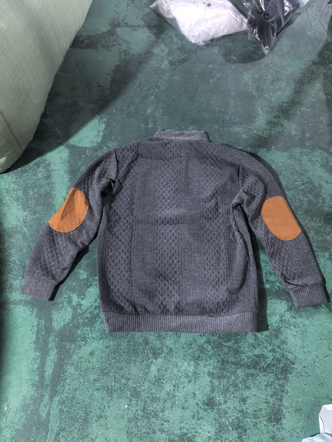 Gabriel | Textured Stand-Collar Jumper