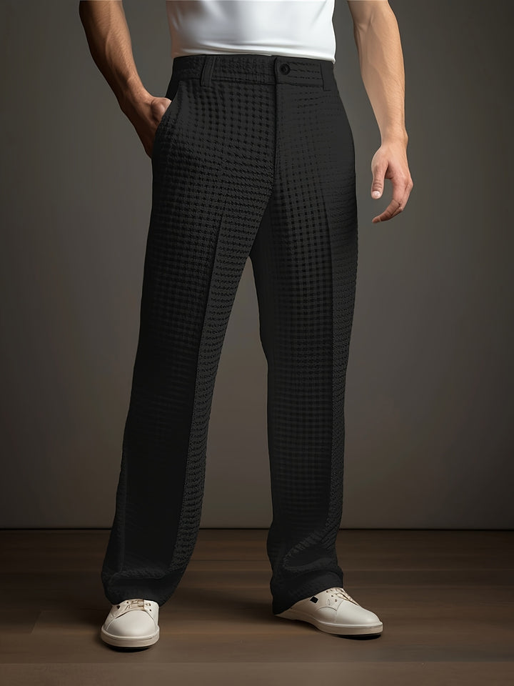Vaughn | Textured Wide-Leg Trousers