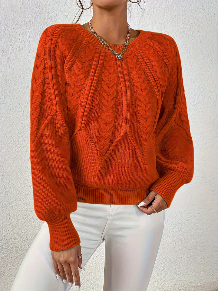 Astrid | Cable-Knit Round-Neck Sweater