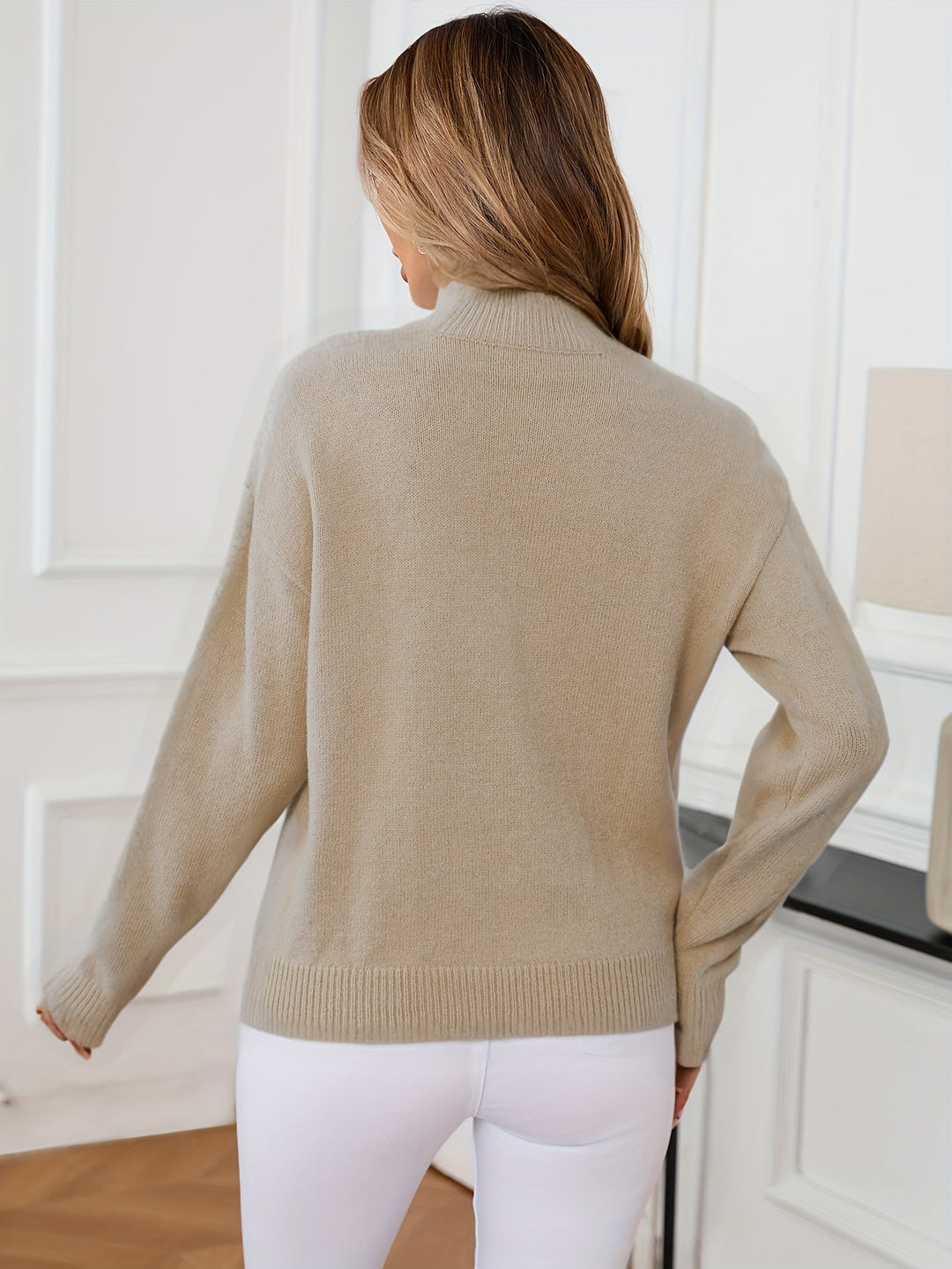 Simone | Relaxed Mock Neck Jumper