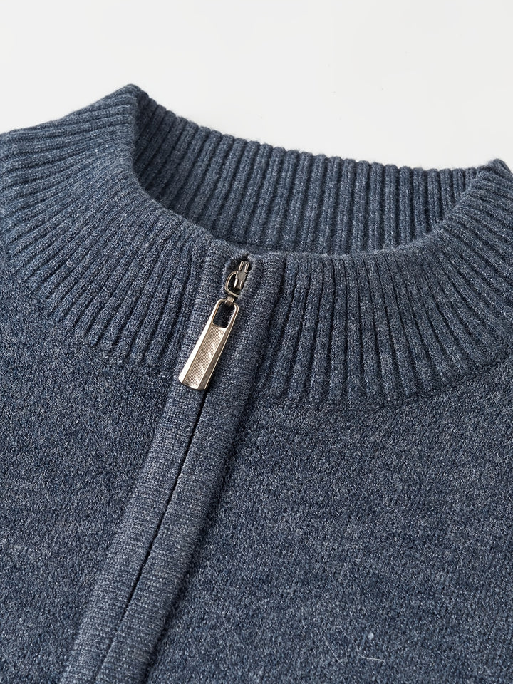 Ambrose | Half-Zip Striped Sweater