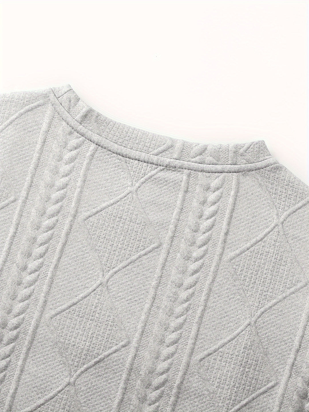 Clifford | Textured Knit-Look Long Sleeve Top