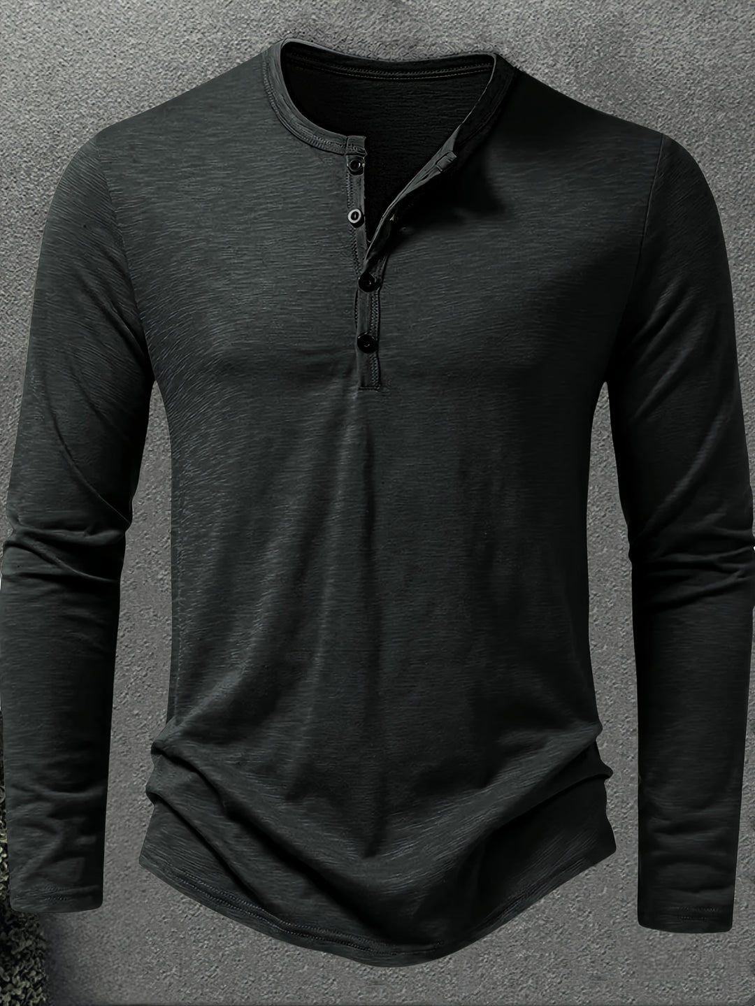 Rhys | Button-Placket Long-Sleeve Henley
