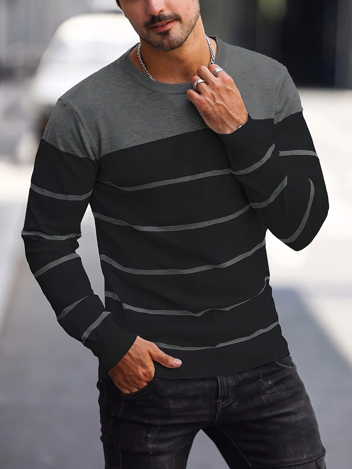 Rory | Colour-Block Striped Pullover
