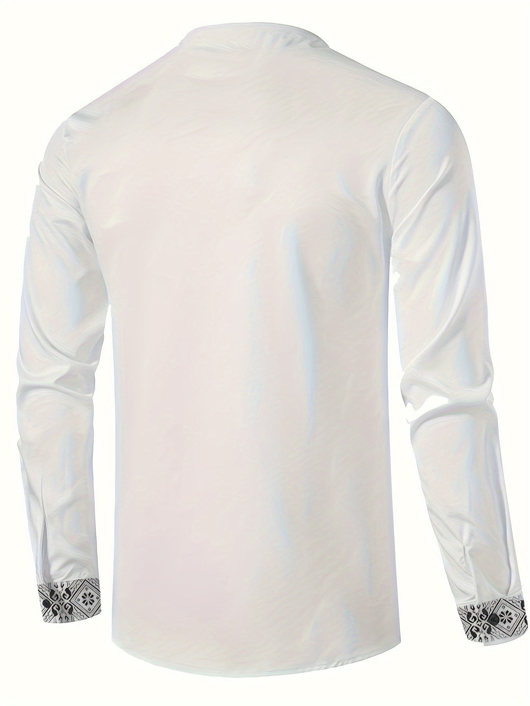 Dorian | Patterned Stand-Collar Shirt
