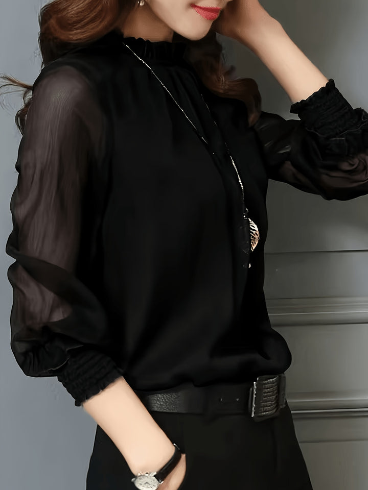 Rowena | Stand-Collar Blouse