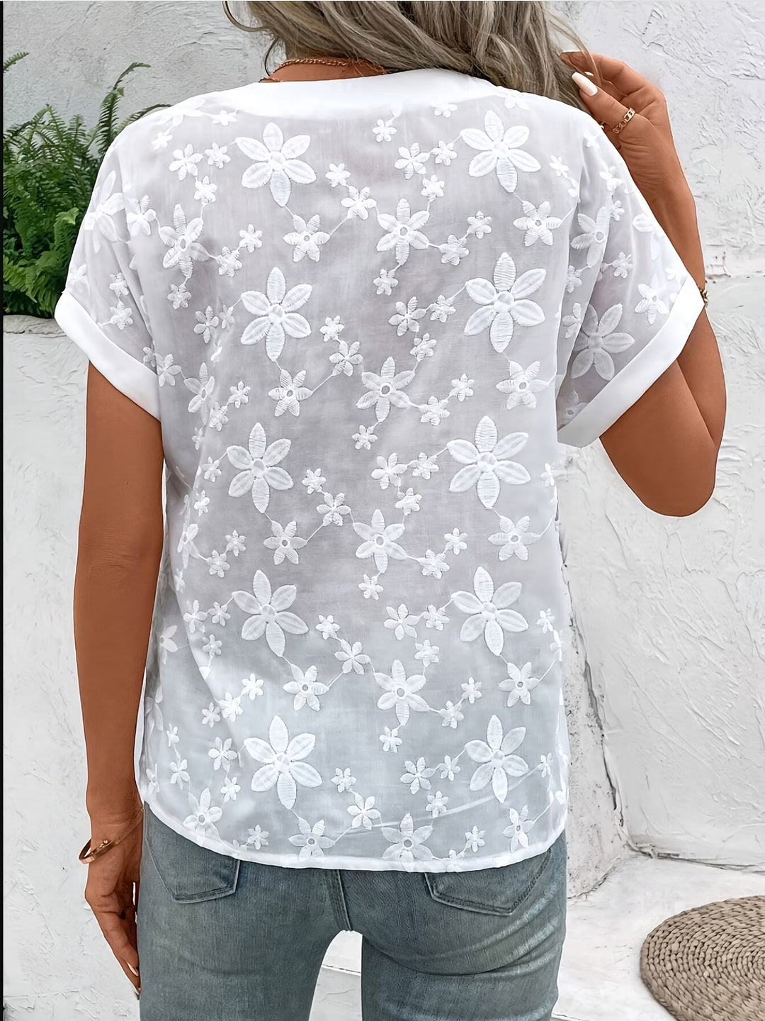 Thea | Elegant Floral Button Up Shirt