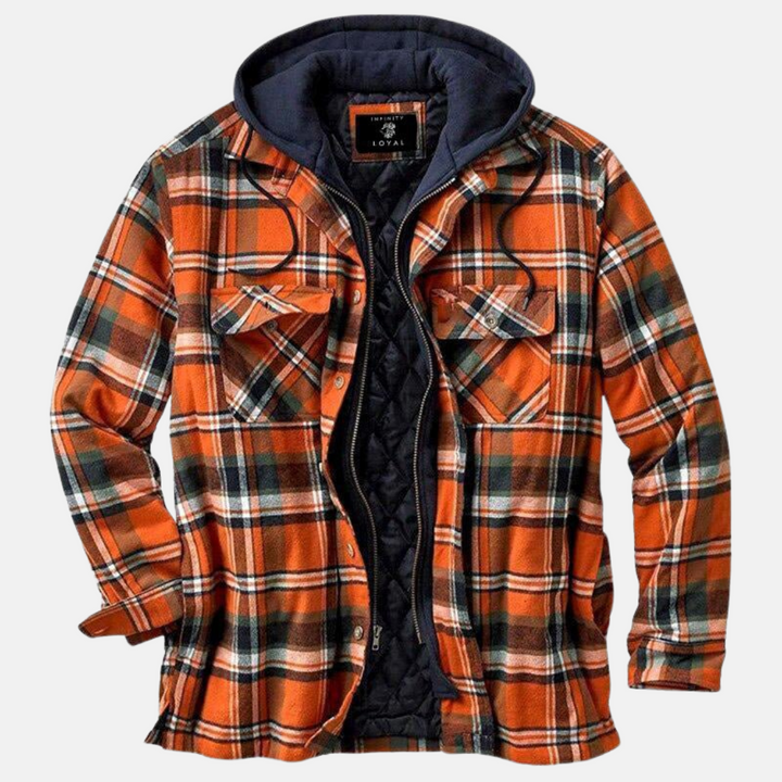 Roland | Rugged Checked Hooded Jacket