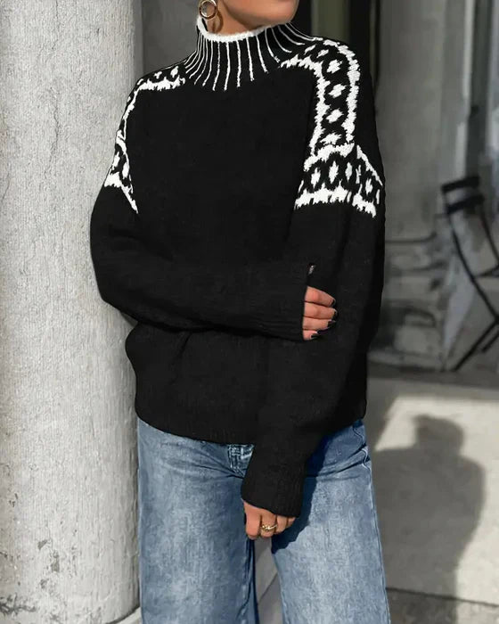 Heidi | Cosy Patterned Knit Jumper