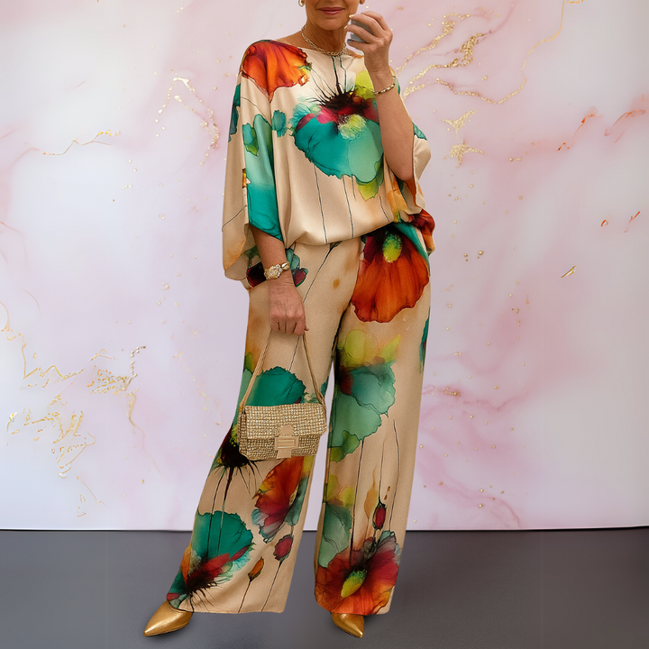 Cordelia | Stylish Satin Two-Piece Set