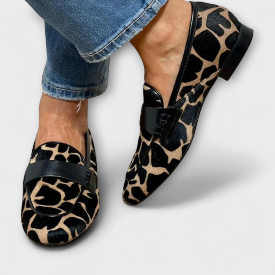 Analie | Stylish Leopard Print Loafers
