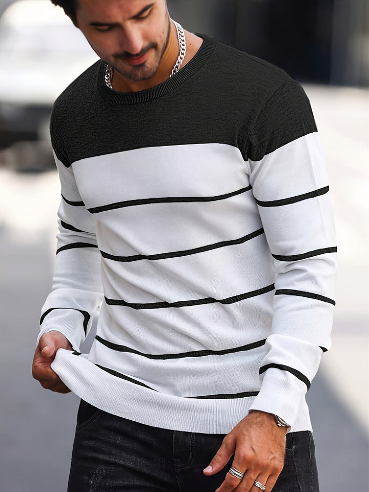 Rory | Colour-Block Striped Pullover