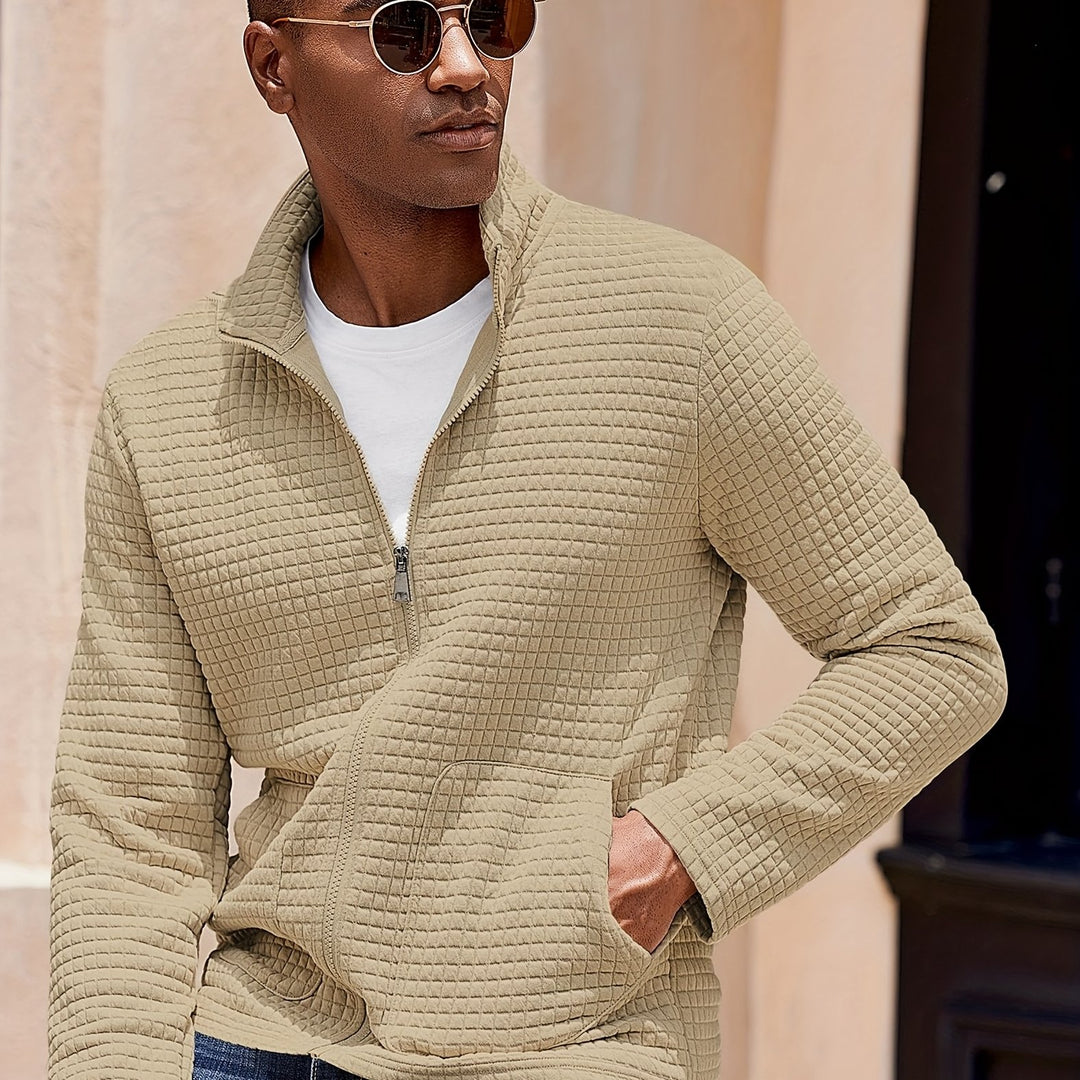 Tobias | Textured Zip-Up Jacket