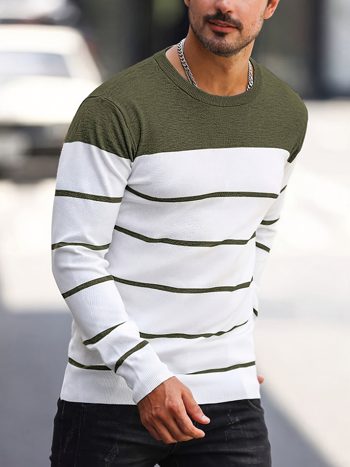 Rory | Colour-Block Striped Pullover
