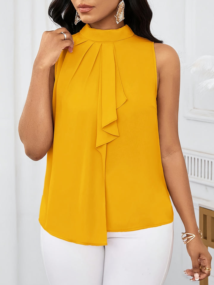 Willa | Bow-Neck Sleeveless Blouse